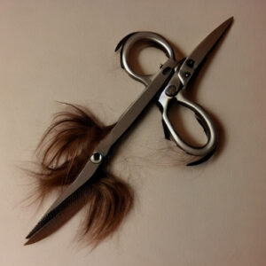 scissor and hair 