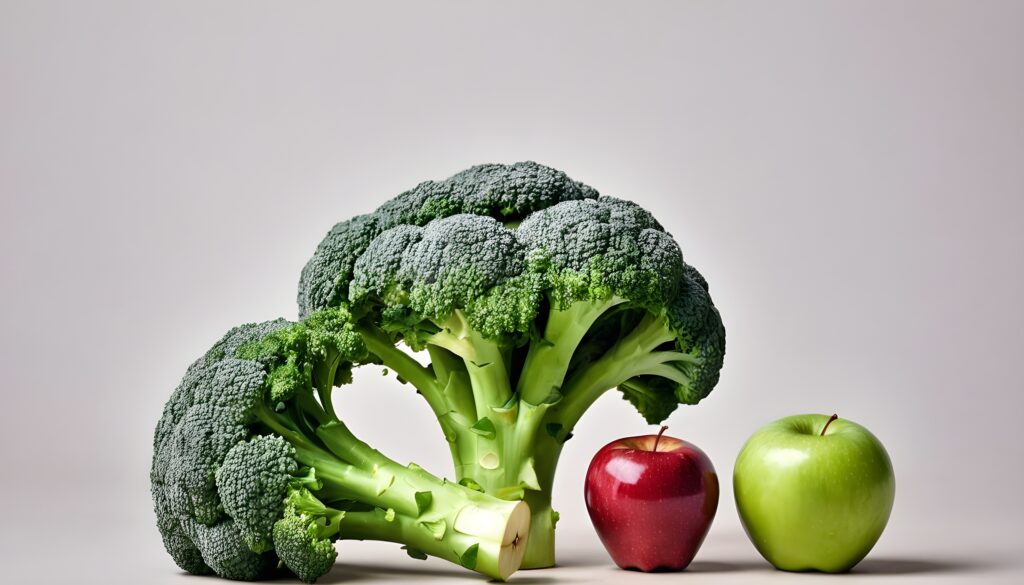 apple and broccoli 