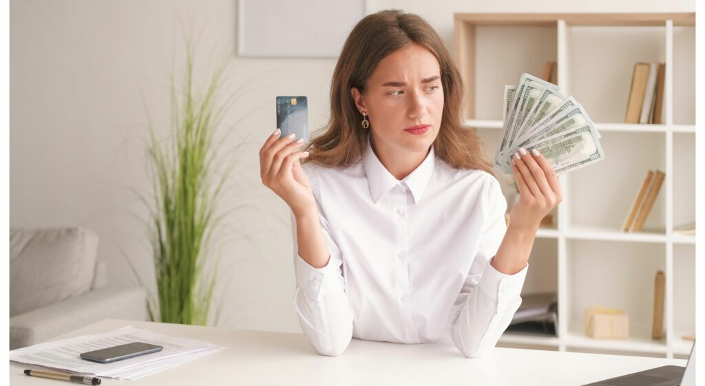 woman thinking how to automating your finances